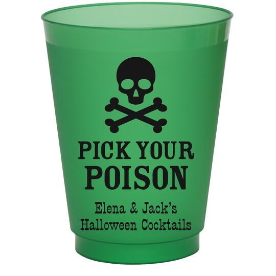 Pick Your Poison Colored Shatterproof Cups